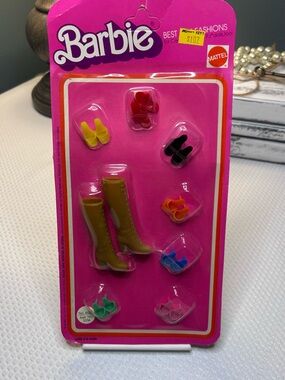 Vintage Mattel Barbie Shoes & Boots Assortment — Sealed/NIP
